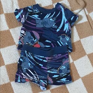 Disney Stitch Blue and Purple Kids Outfit